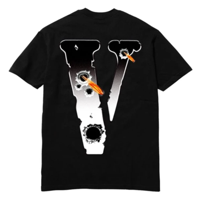 Vlone x Pop Smoke Hawk 'Em Tee Black