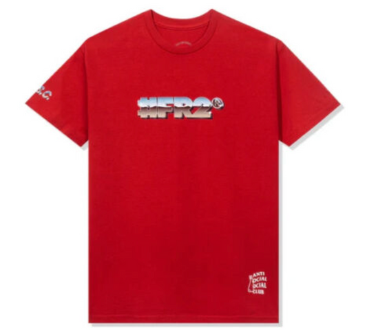 FR2 X ASSC Magnetism Red Tee Anti Social Social Club