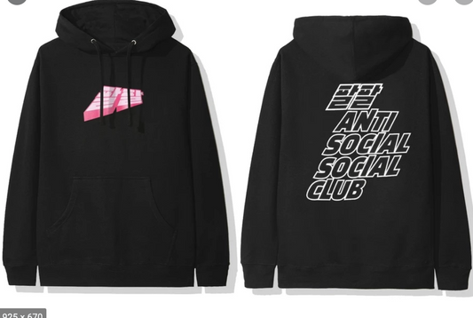 ASSC White Logo Midnight Club Black Hoodie