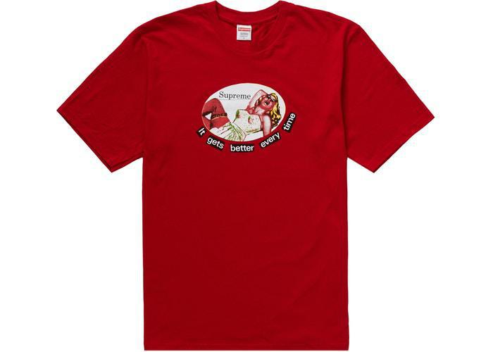 Supreme It Gets Better Every Time Tee Red