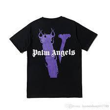 Vlone x Palm Angels Black Tee