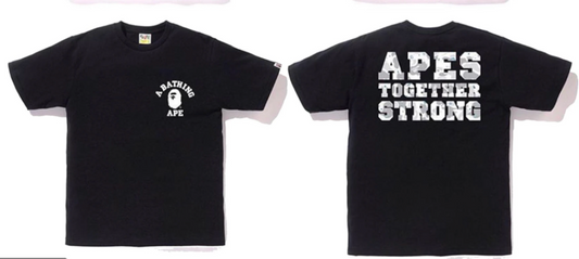 BAPE Apes Together Strong Tee Black (Glow In The Dark)