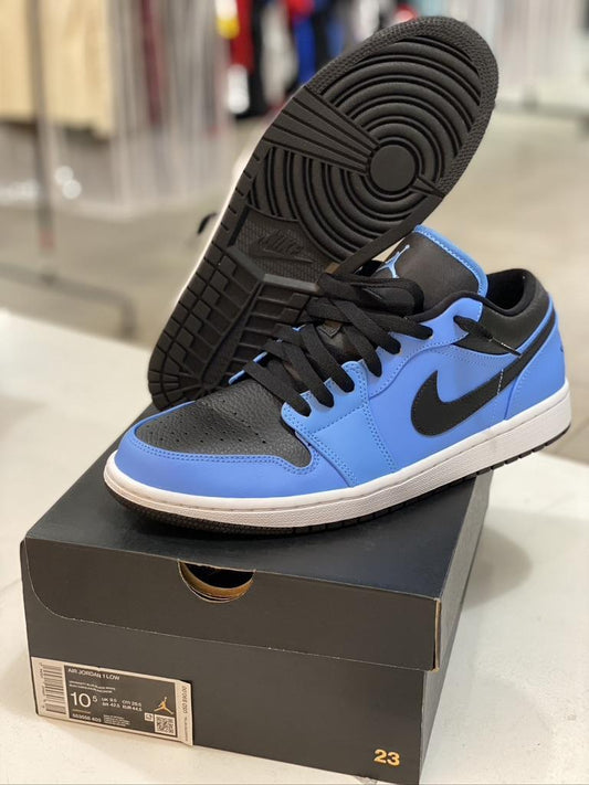 Jordan 1 Low University Blue Black - 553558 403 (Pre-Owned)