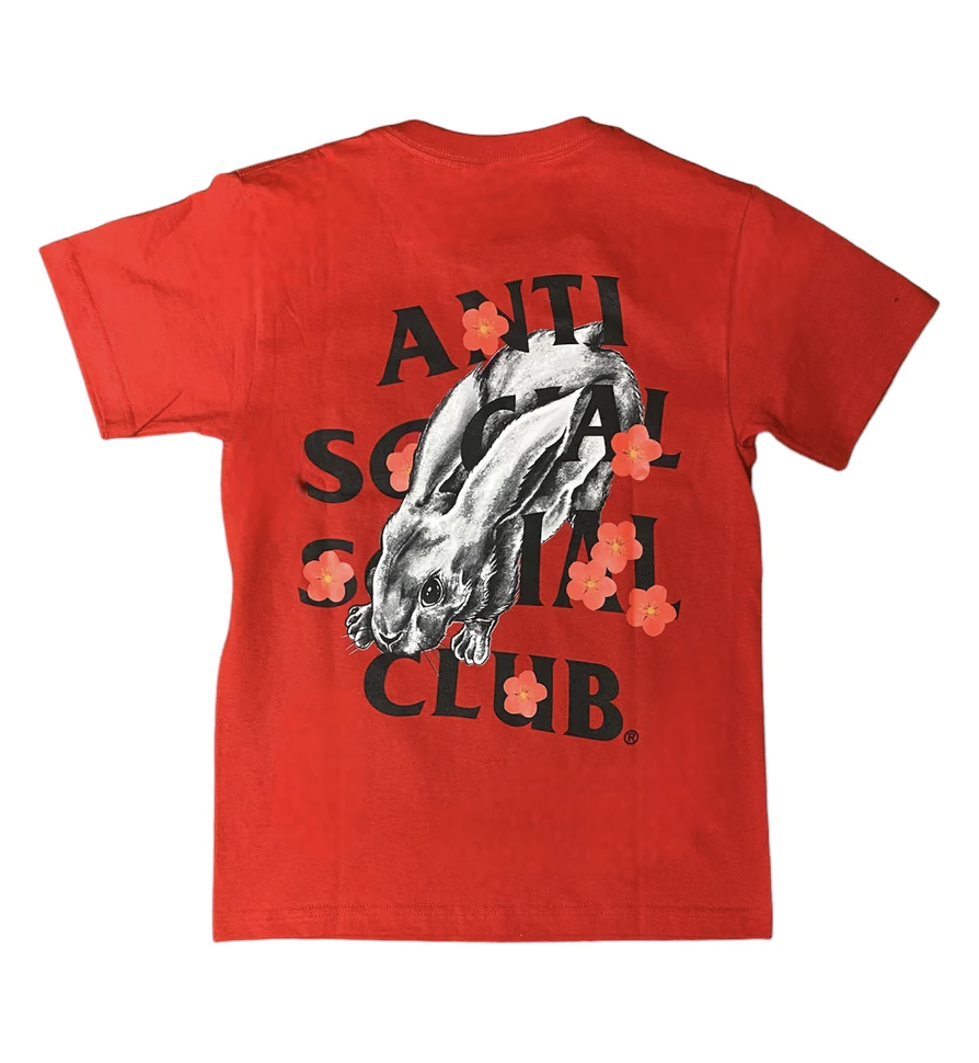 ANTI SOCIAL SOCIAL CLUB - YEAR OF THE RABBIT T-SHIRT (RED)