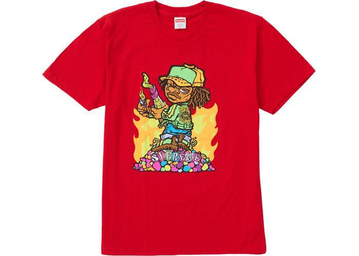 Supreme Molotov Kid Tee Red