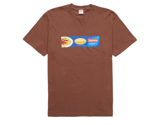 Supreme Spaghetti Tee Brown