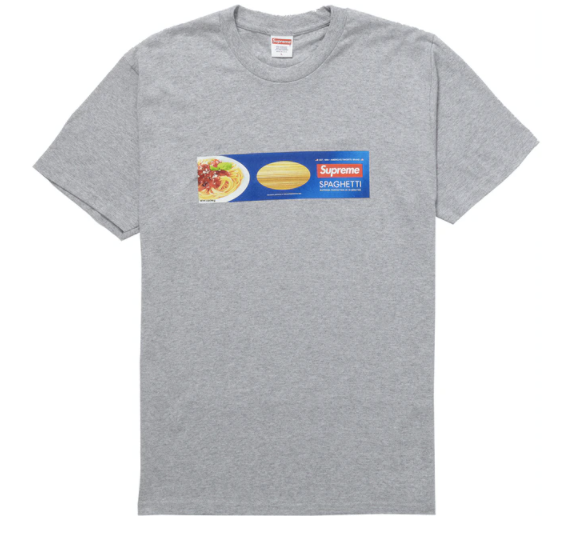 Supreme Spaghetti Tee Heather Grey