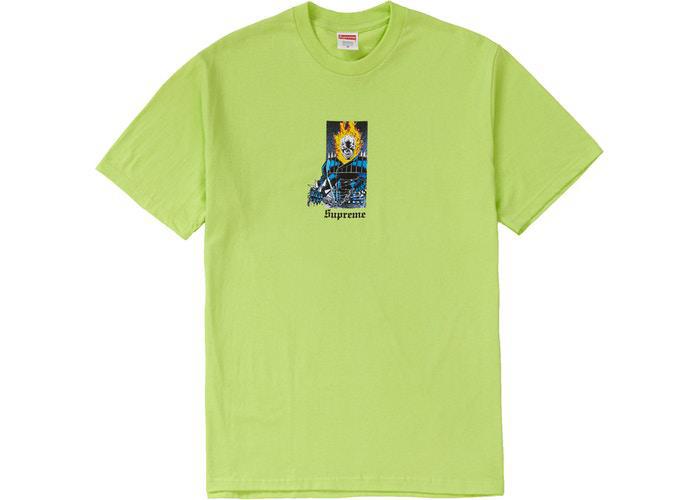 Supreme Ghost Rider Tee Neon Green