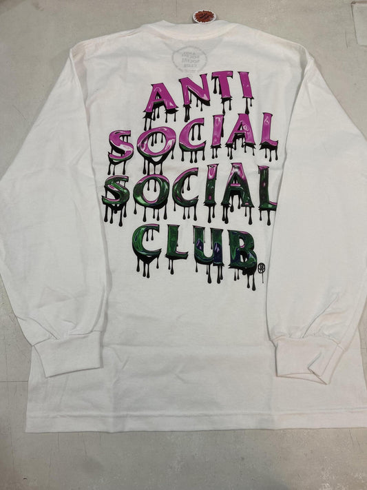 Antisocial Social Club Mind Melt Long Sleeve Tee White