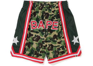 BAPE ABC Basketball Shorts Green