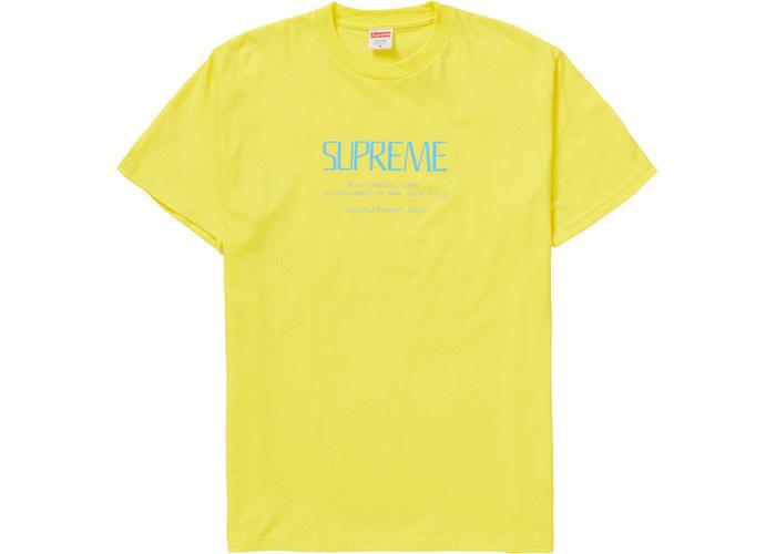 Supreme Anno Domini Tee Yellow