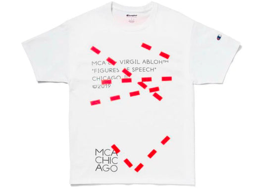 Virgil Abloh MCA Figures of Speech Lines Tee White