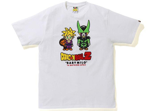 BAPE x Dragon Ball Z Baby Milo Son Gohan & Cell Tee White