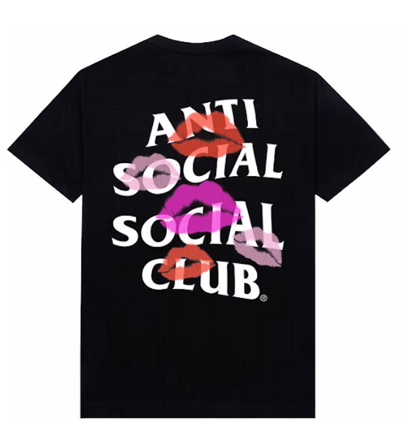 Anti Social Social Club Your Kiss Tee Black