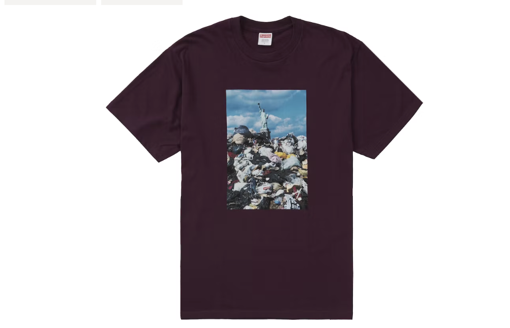 Supreme Trash Tee Eggplant