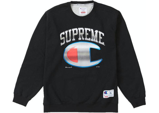 SS19 Supreme Champion Chrome Crewneck Blk