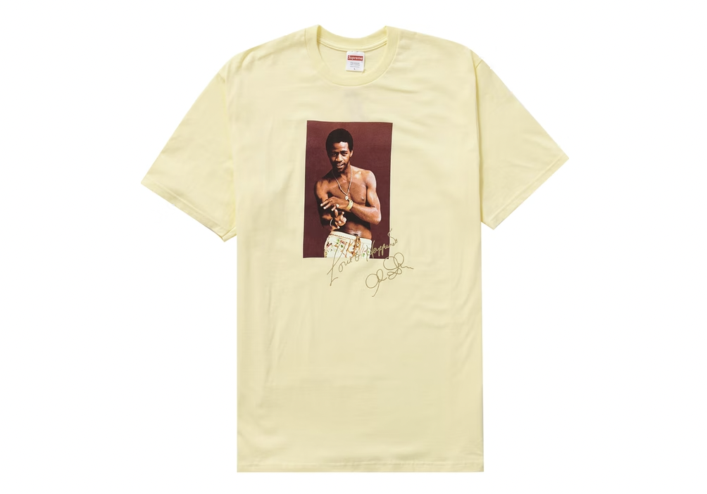 Supreme Al Green Tee Pale Yellow