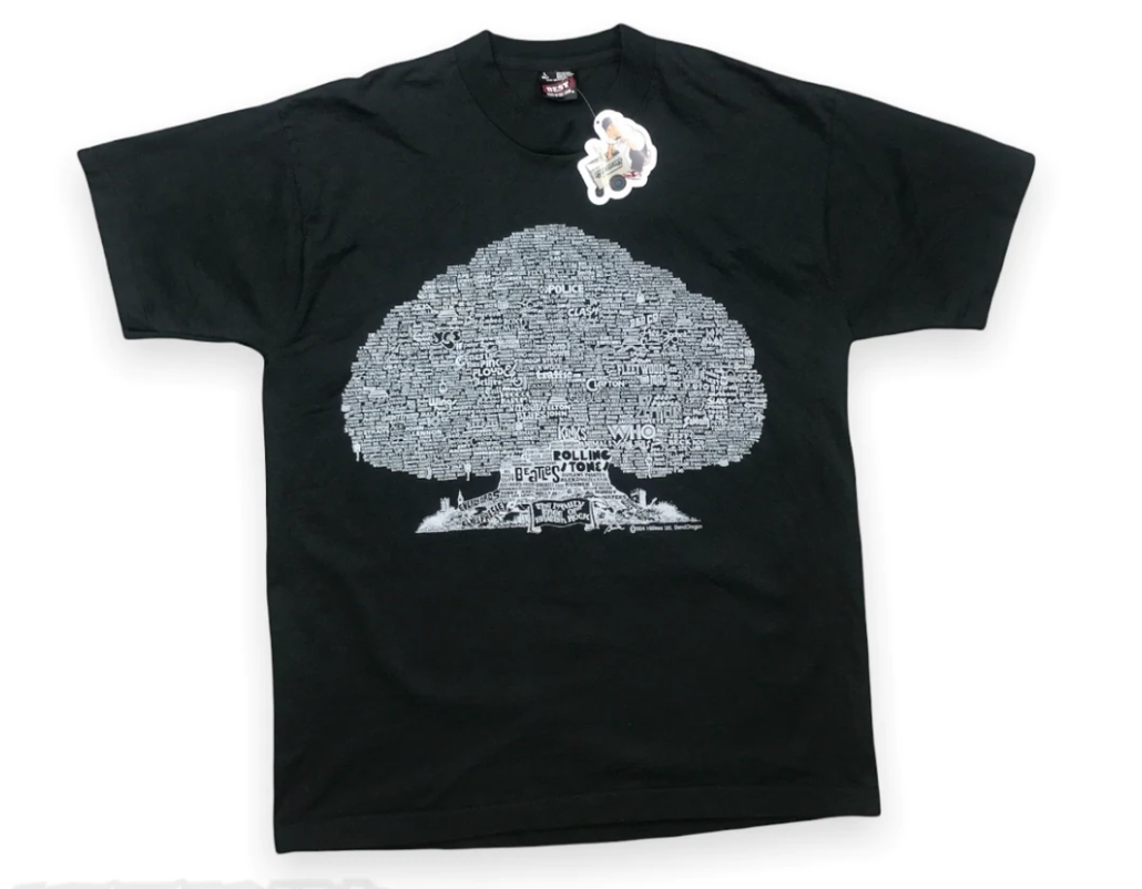 VTG British Rock Tree T Shirt L