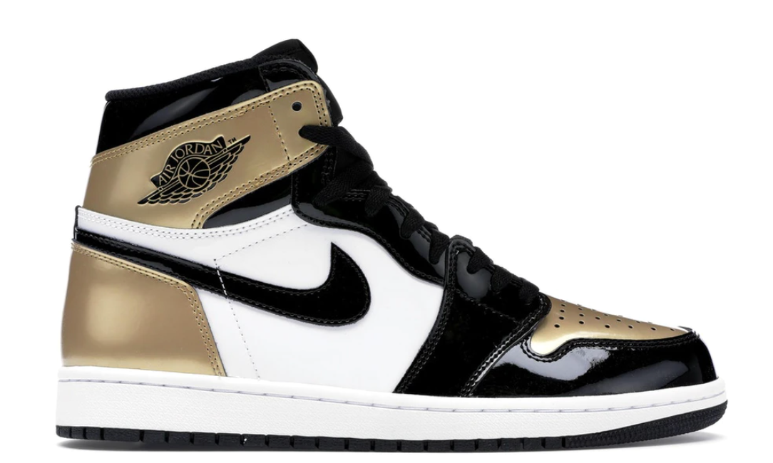 Jordan 1 Retro High NRG Patent Gold Toe