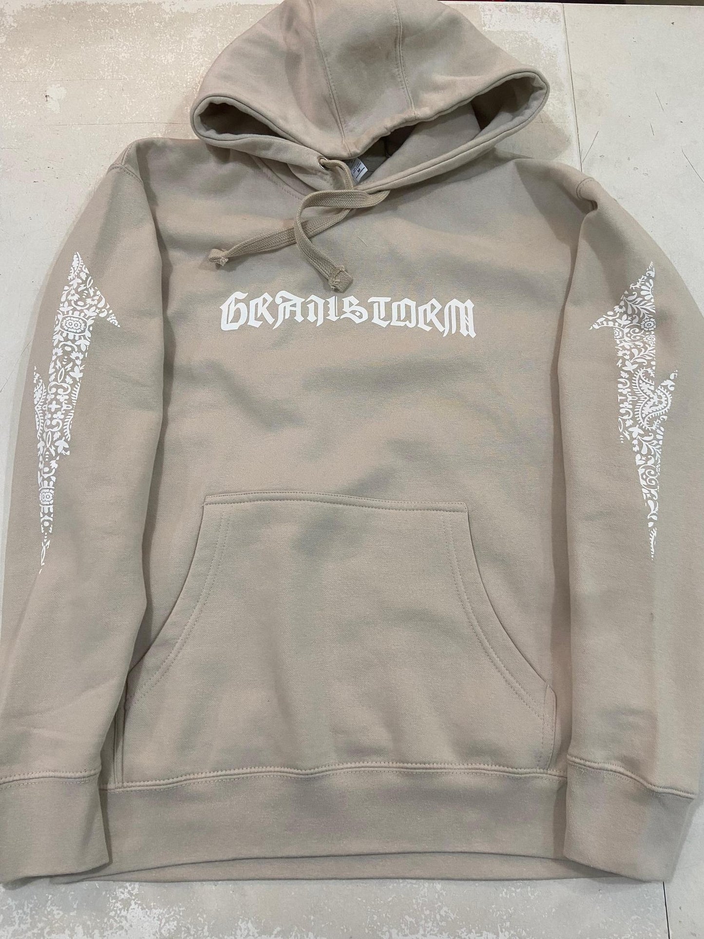 Grailstorm Paisley Hoodie Tan