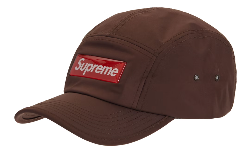 Supreme Inset Gel Camp Cap Brown