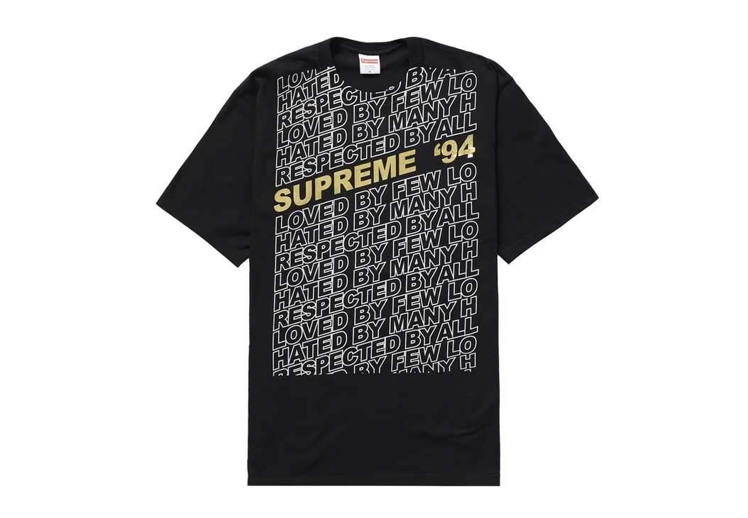 Supreme Respected Tee Black