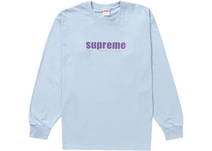 Supreme The Real Shit L/S Tee Light Blue