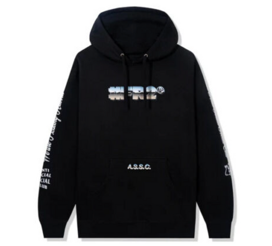 Fr2 X Assc Magnetism Black Hoodie Anti Social Social Club Mens