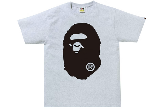 BAPE Bicolor Big Ape Head Tee (FW21/SS22) Gray