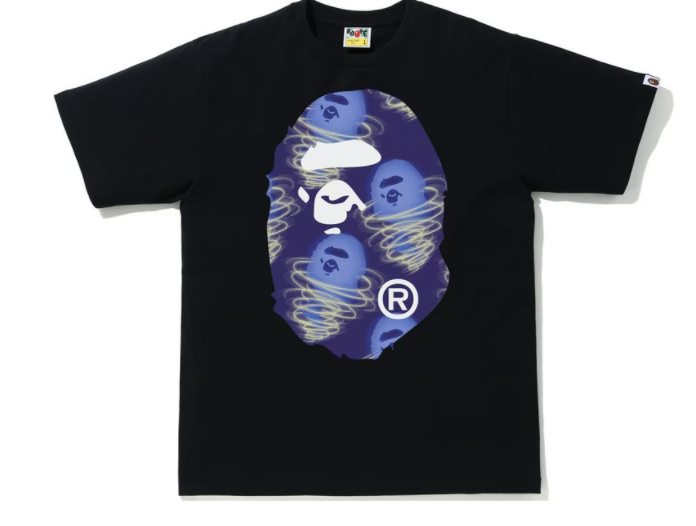 BAPE Storm Big Ape Head Tee Black/Purple