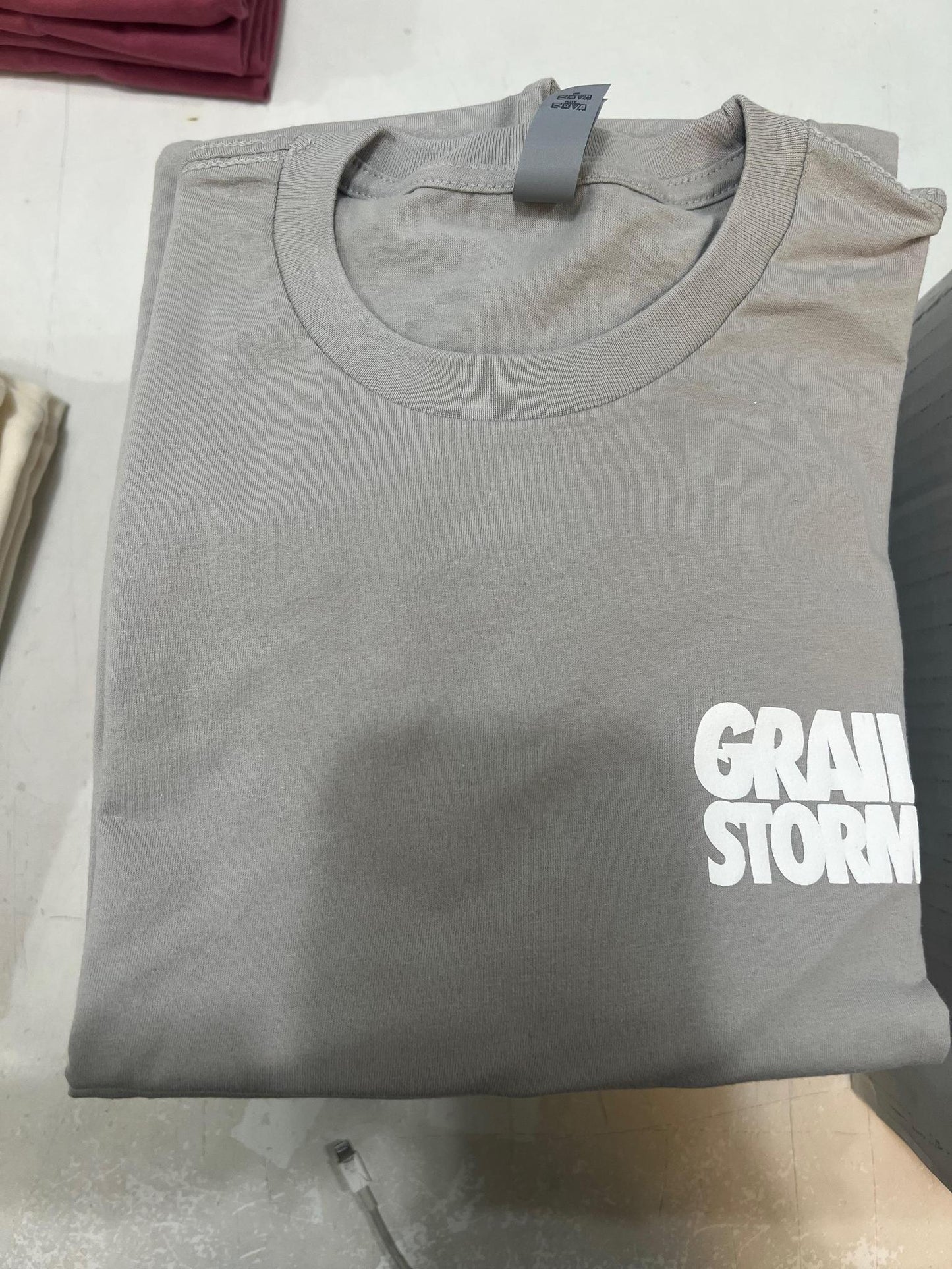 Grey Puff Print Grailstorm Tee