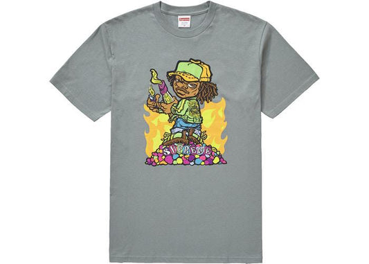 Supreme Molotov Kid Tee Dark Sage