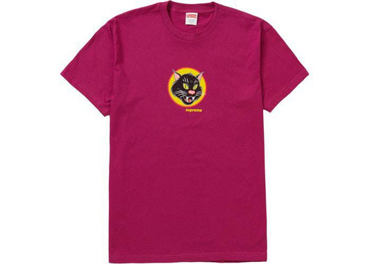 Supreme Black Cat Tee Magenta