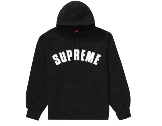 Supreme Pearl Logo Hooded Sweatshirt Black