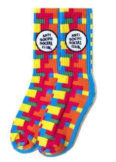 Anti Social Social Club Static Socks Multi