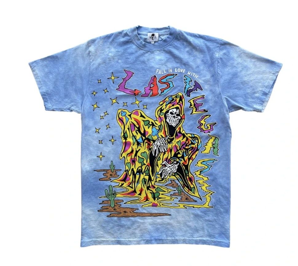 Warren Lotas hallucination reaper tie dye tee