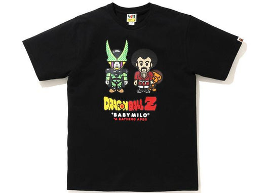 BAPE x Dragon Ball Z Baby Milo Mr Satan & Cell Tee Black