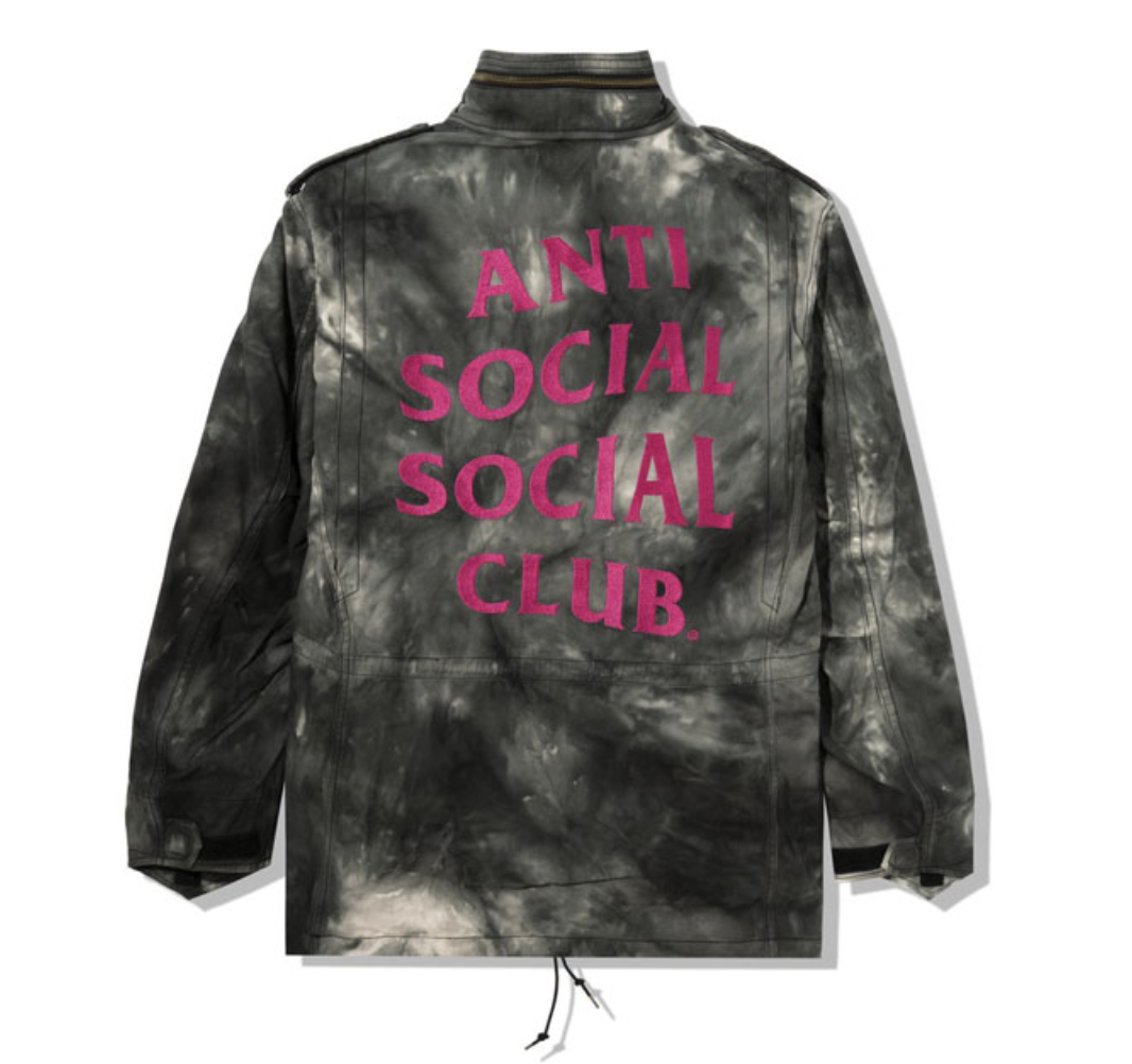 Anti Social Social Club Alpha Industries x ASSC M-65 Jacket Tie Dye Black