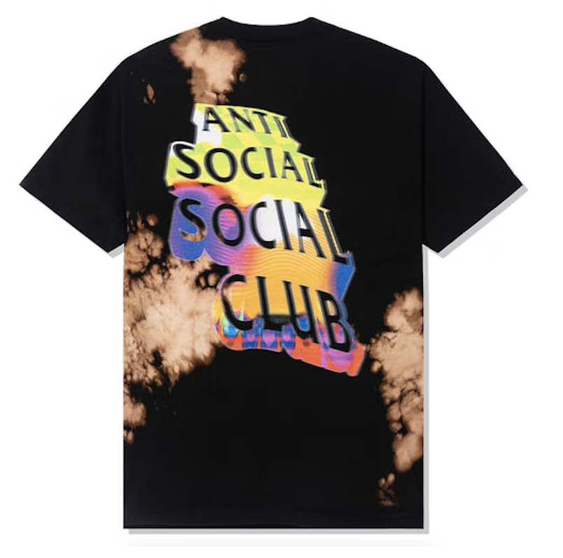 Anti Social Social Club Entheogen Tie Dye Tee Black