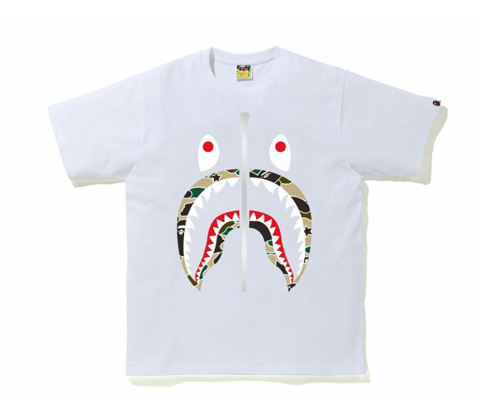 STA CAMO SHARK TEE White/Yellow