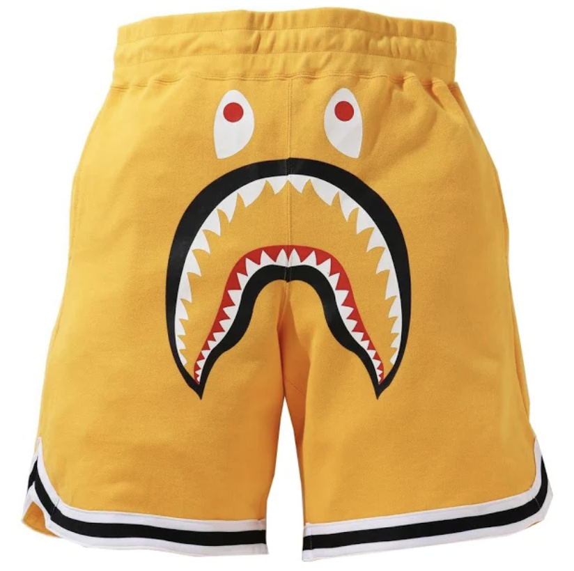 BAPE Shark Basketball Sweatshort Yellow