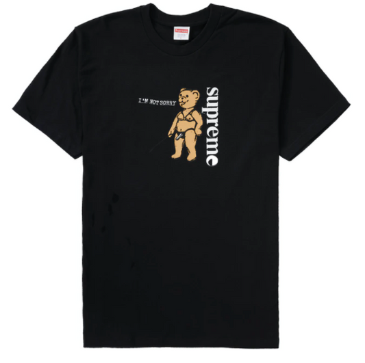 Supreme Not Sorry Tee Black