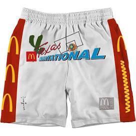 Travis Scott x McDonald's Cactus Jack All American Shorts White