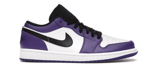 Jordan 1 Low Court Purple White - (Pre-Owned)