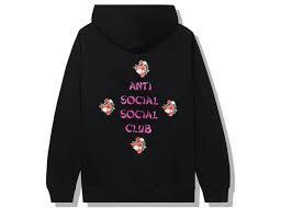 Anti Social Social Club 2 Much of Heaven Hoodie Black