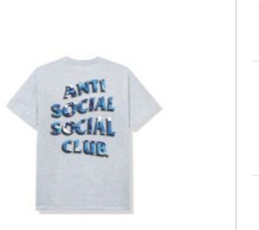 Anti Social Social Club Hidden Secrets 8.0 Tee Grey Heather