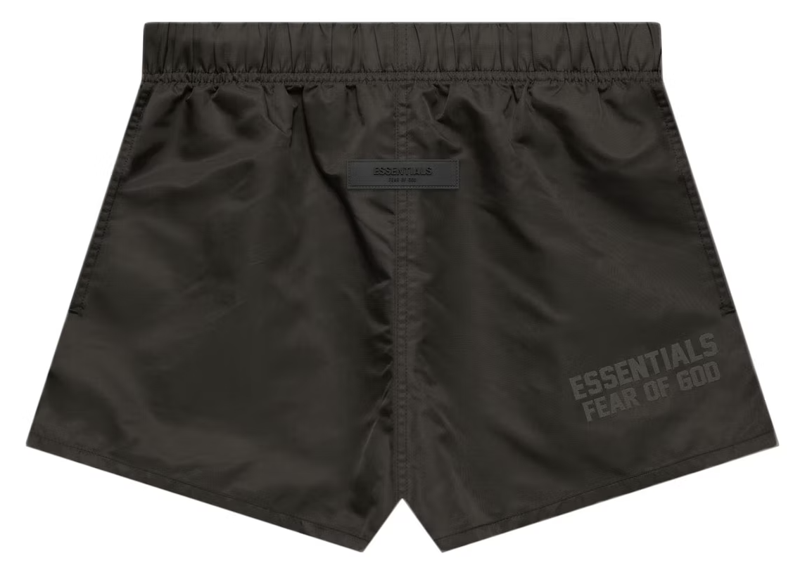 Fear of God Essentials Nylon Running Shorts Off Black