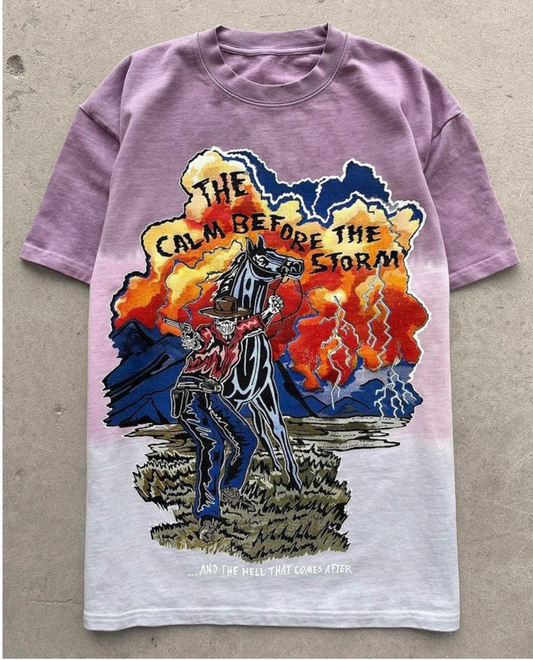 Warren Lotas Calm Before The Storm Tie Dye T Shirt