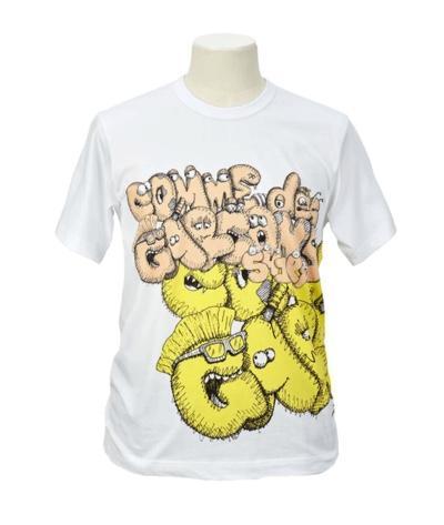 CDG Shirt x KAWS T-shirt White/Yellow