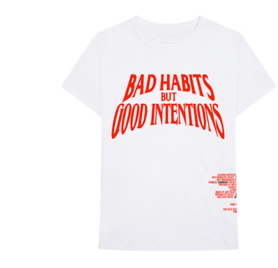 Nav x Vlone Bad Habits Tee White